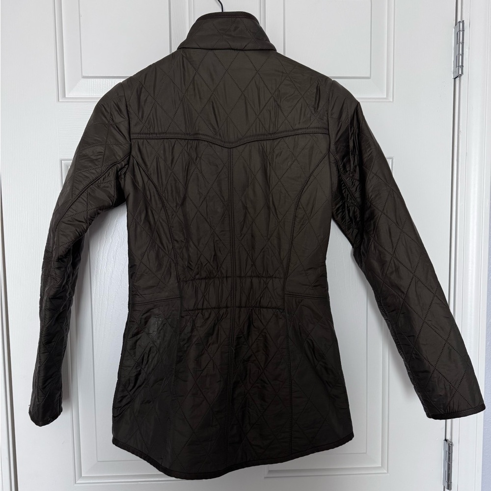 Barbour Calvary Polarquilt Utility Jacket - Dark Olive - Picture 6 of 8